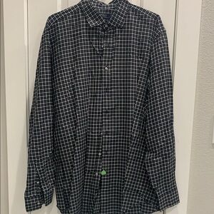 Polo by Ralph Lauren Black and White Checkered Casual Button Down Shirt